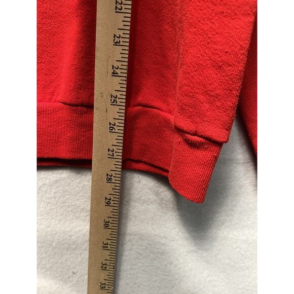 Vintage Jerzees by Russell Red Crewneck Sweatshirt Mens XL 46 Made In USA - Picture 6 of 11